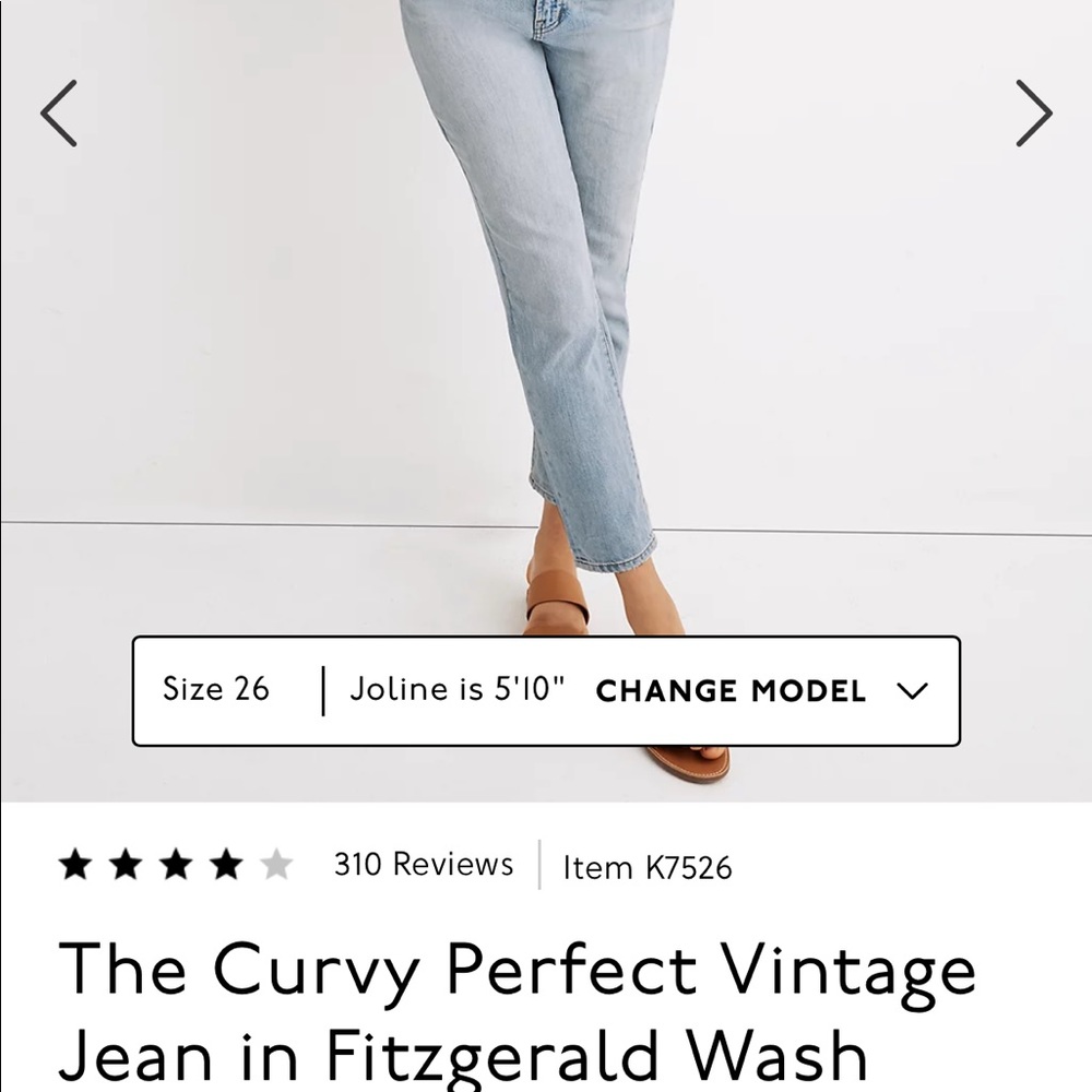 Madewell Perfect Vintage Jean, Curvy